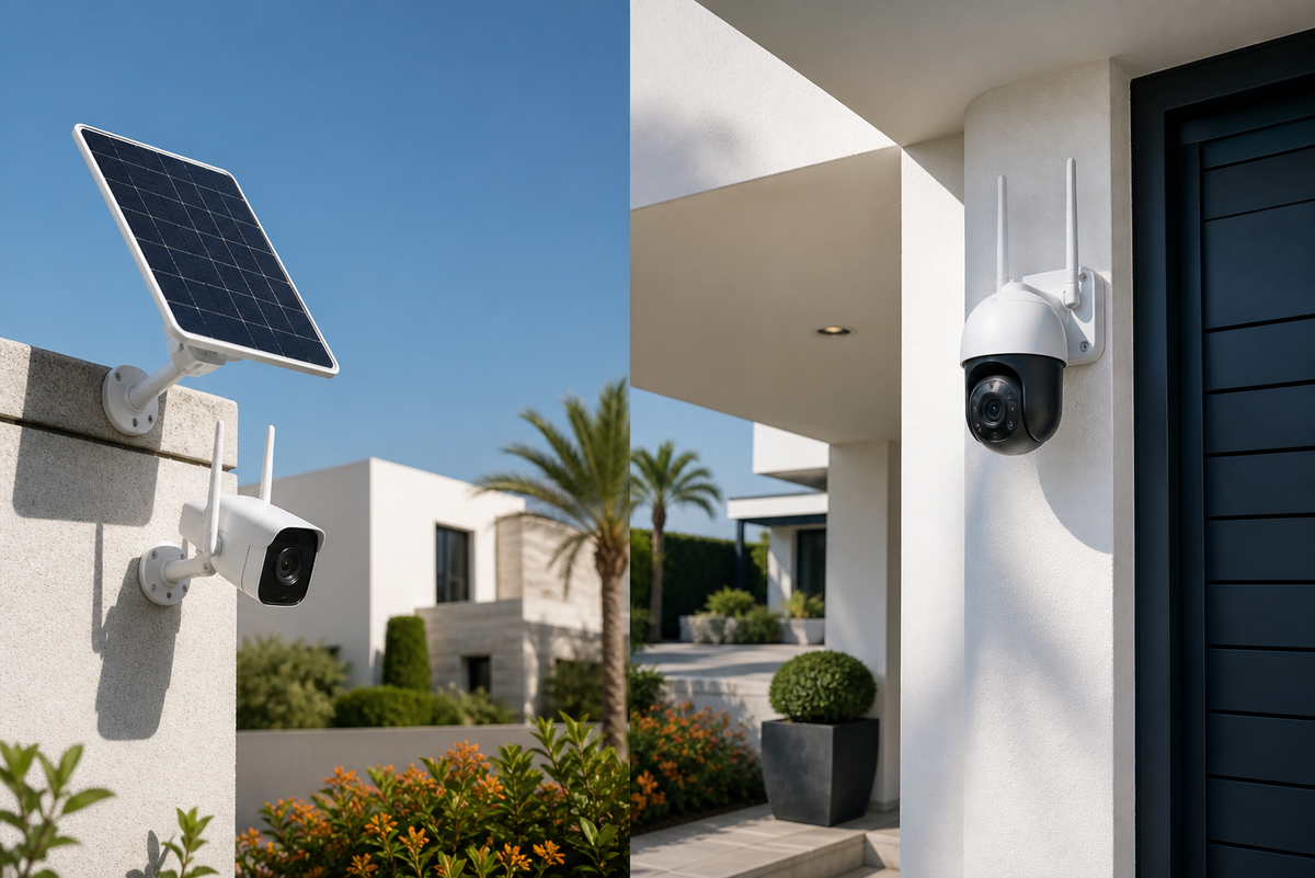 Solar and WiFi CCTV camera comparison for UAE properties