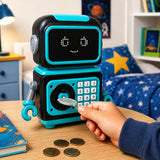 Smart Robot Electronic Money Saving Box for Kids - detail view