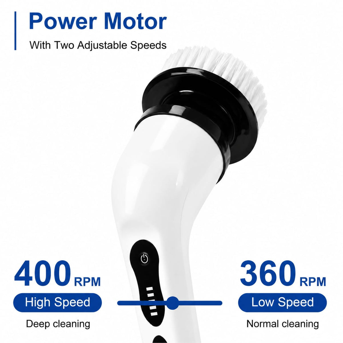 7-in-1 Electric Cleaning Brush – 25W Multi-Purpose Scrubber - detail view