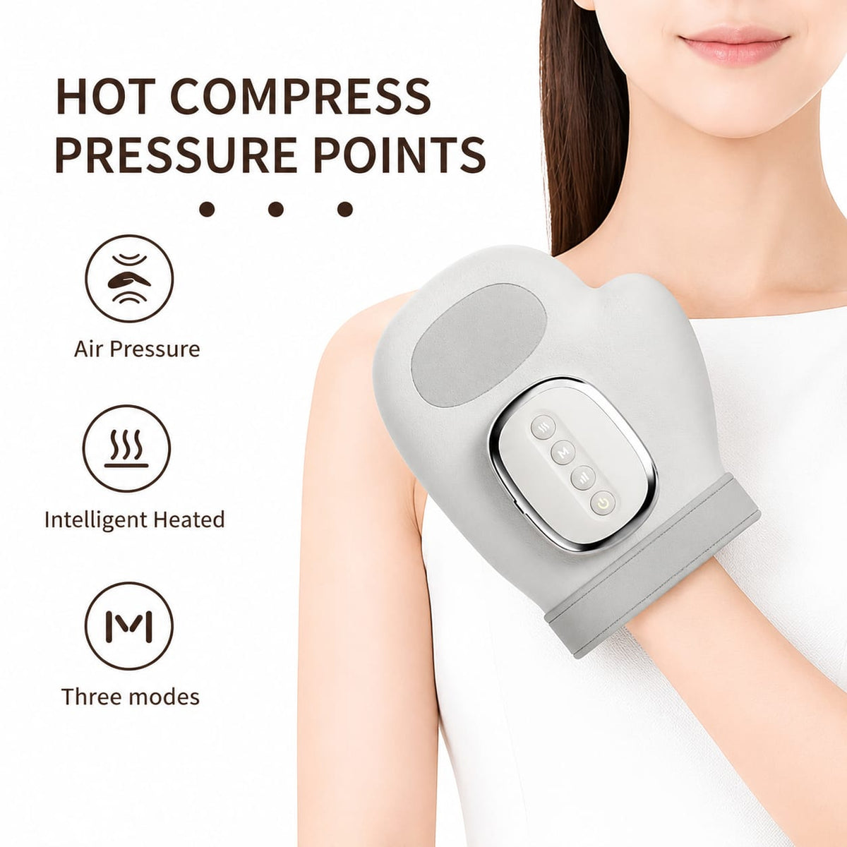 Smart Hand Massager with Heat Compression - use-case view