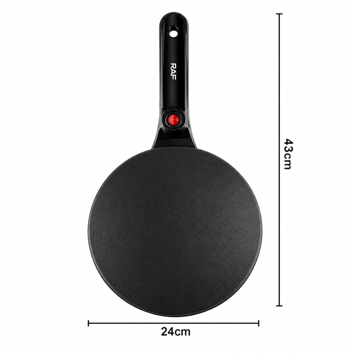 RAF R.5209B Electric Crepe Maker – 600W Non-Stick Pancake Maker - package contents