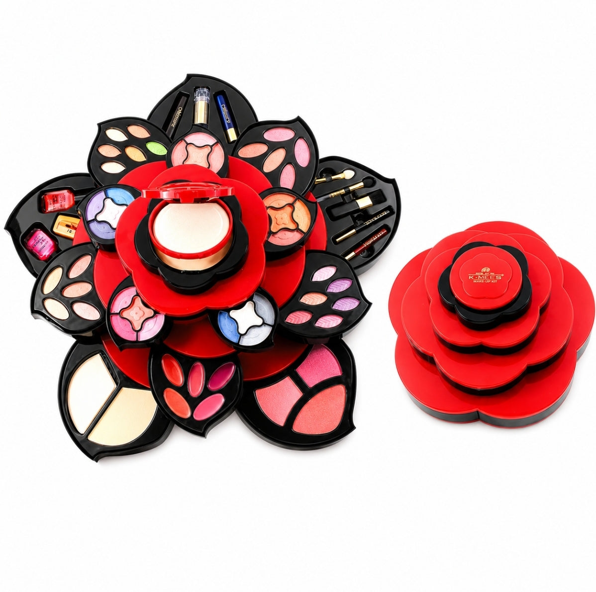 KMES Professional Flower Makeup Kit – Vitamin E All-in-One Cosmetic Set