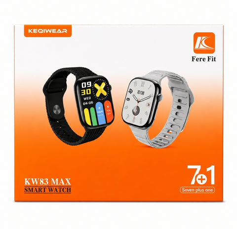 KW83 MAX 7+1 Bluetooth Smartwatch with 7 Interchangeable Straps