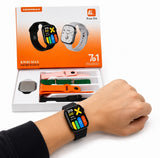 KW83 MAX 7+1 Bluetooth Smartwatch with 7 Interchangeable Straps