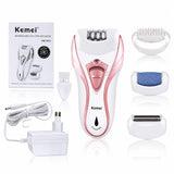 Kemei KM-3010 3-in-1 Rechargeable Lady Electric Epilator