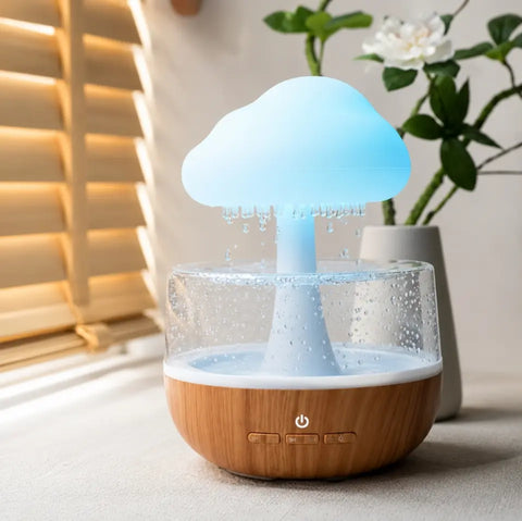 Cloud Rain Humidifier & Aroma Diffuser with LED Night Light