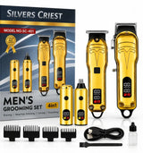 Silvers Criest 4-in-1 Professional Men's Grooming Kit (SC-401)