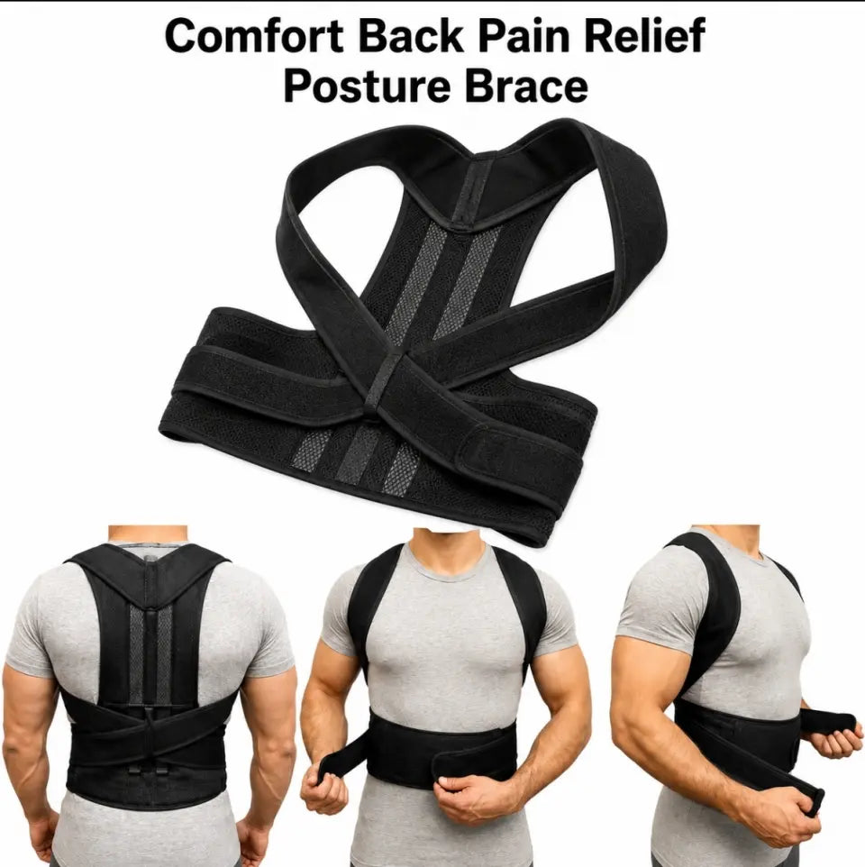Adjustable Back Support & Posture Corrector Brace