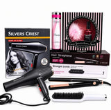 5-in-1 Beauty Care Combo Kit – Hair Dryer, Hair Straightener, Straight Comb, Body Spray & Perfume Gift Set