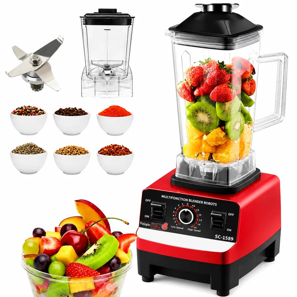 Commercial High-Speed Multifunction Blender & Smoothie Maker (2L)