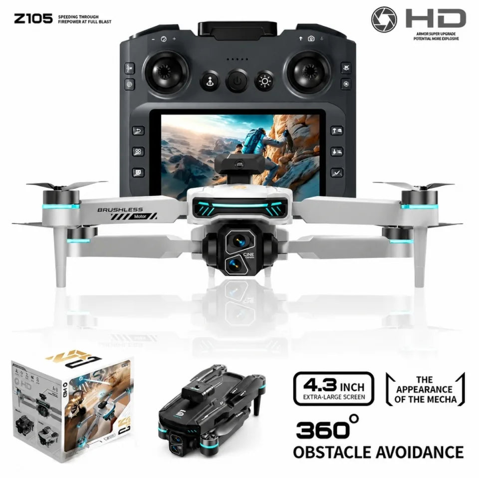 Z105 HD Optical Flow Drone with Dual Camera & 90° Adjustable Lens