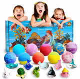 12-Piece Kids Bath Bomb Gift Set – Colorful Fizzy Bath Balls for Children