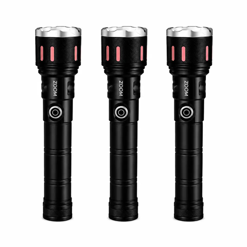 Flower Power Gift Set + 3 Heavy-Duty LED Torches + 20,000mAh PREOM Power Bank Combo