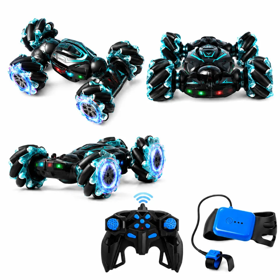 Gesture Sensor 360° RC Stunt Drift Car with LED Lights & Remote Controller