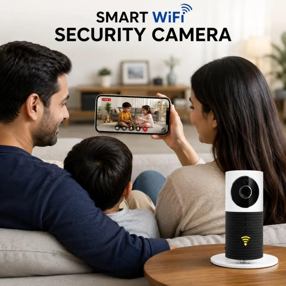 Smart WiFi Home Security Camera with HD Live View & Motion Detection