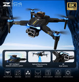 Z104 8K GPS Smart Drone with Dual Camera, Optical Flow Hover & Obstacle Avoidance