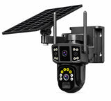 iHome 08 Solar 4G LTE PTZ Smart Security Camera with Dual Lens & Solar Panel