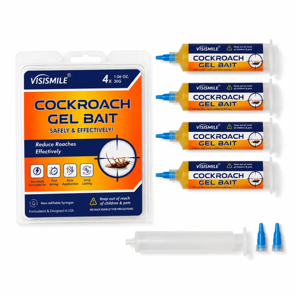 Visismile Cockroach Gel Bait – 4 Tubes × 30g