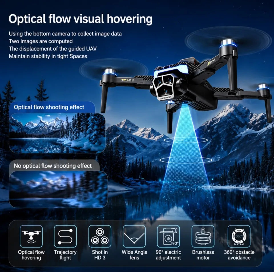 Z104 8K GPS Smart Drone with Dual Camera, Optical Flow Hover & Obstacle Avoidance