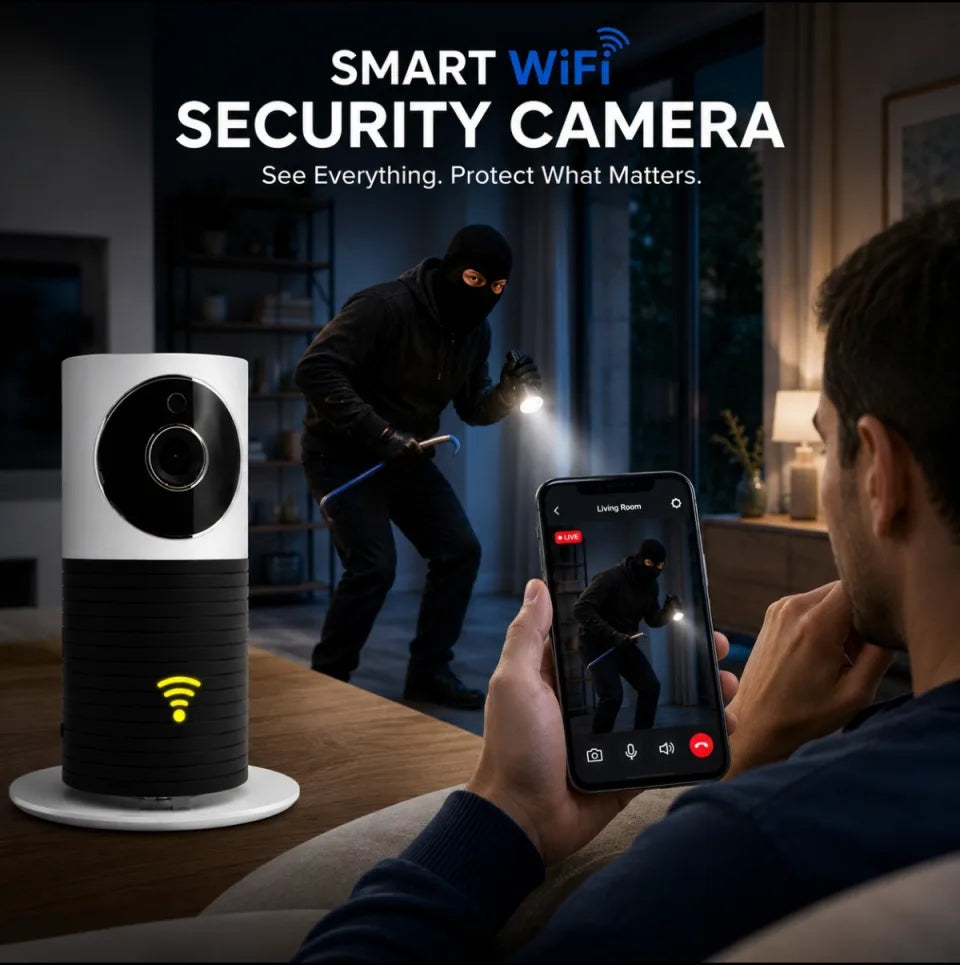 Smart WiFi Home Security Camera with HD Live View & Motion Detection