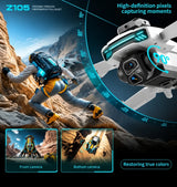 Z105 HD Optical Flow Drone with Dual Camera & 90° Adjustable Lens