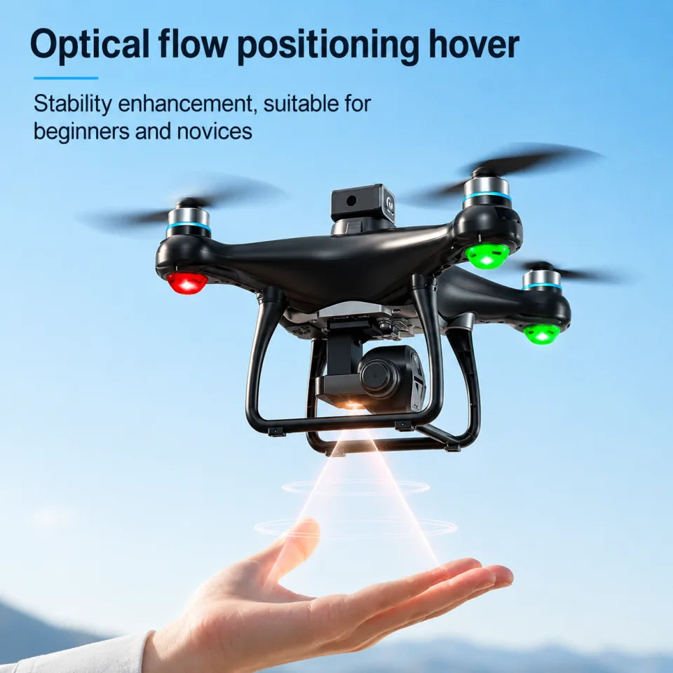 8K Smart GPS Drone with Optical Flow Hover, Dual Camera & Screen Remote Controller