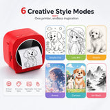AI Smart Voice-to-Image Mini Printer for Kids