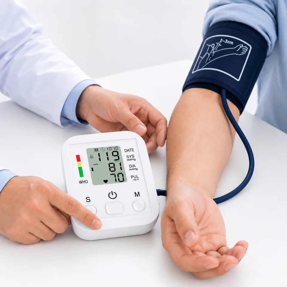 Automatic Digital Upper Arm Blood Pressure Monitor with LCD Display