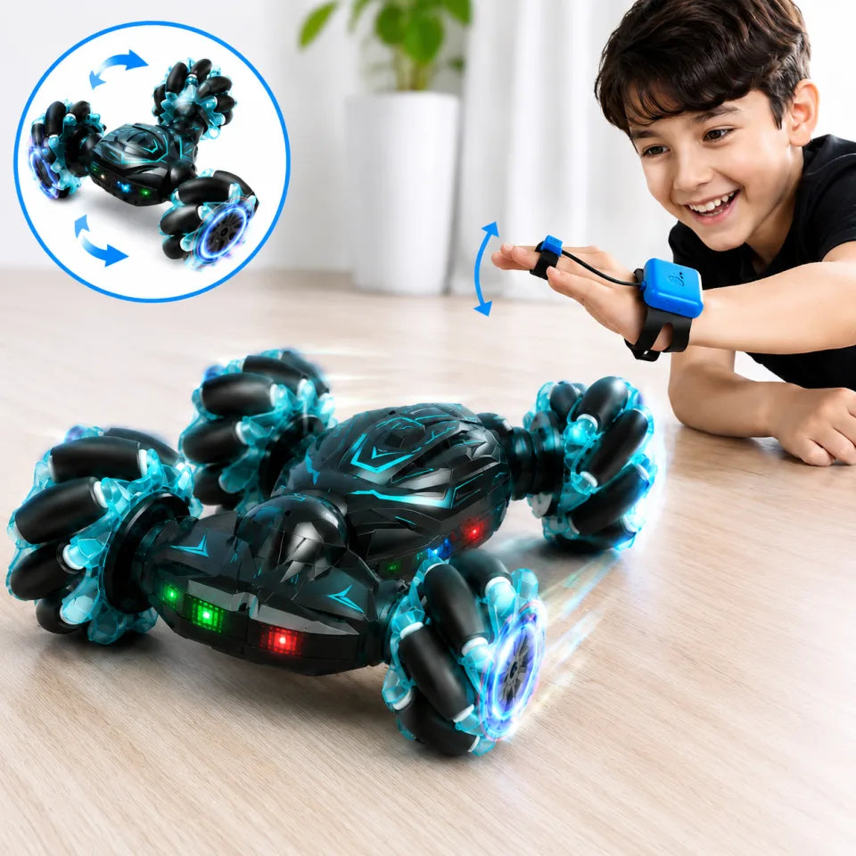 Gesture Sensor 360° RC Stunt Drift Car with LED Lights & Remote Controller