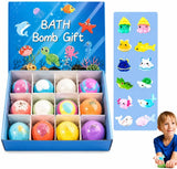12-Piece Kids Bath Bomb Gift Set – Colorful Fizzy Bath Balls for Children