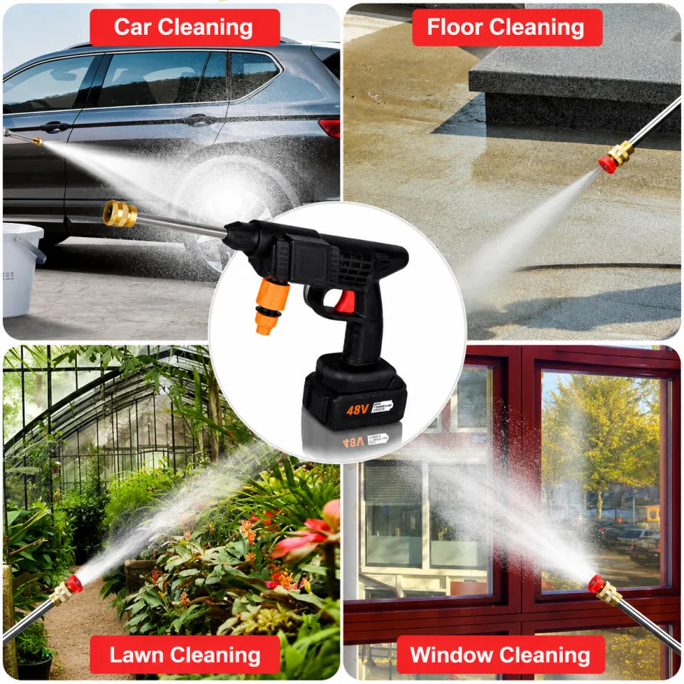 48V Cordless Portable High Pressure Washer Kit