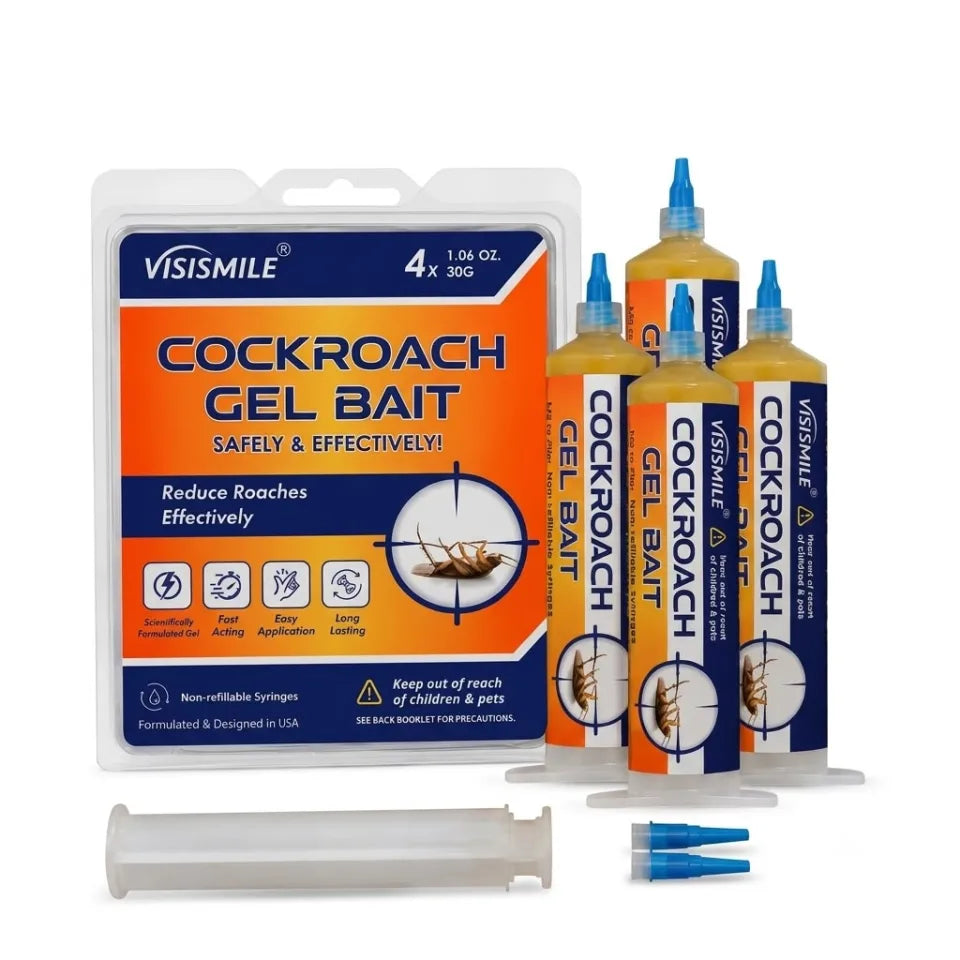 Visismile Cockroach Gel Bait – 4 Tubes × 30g