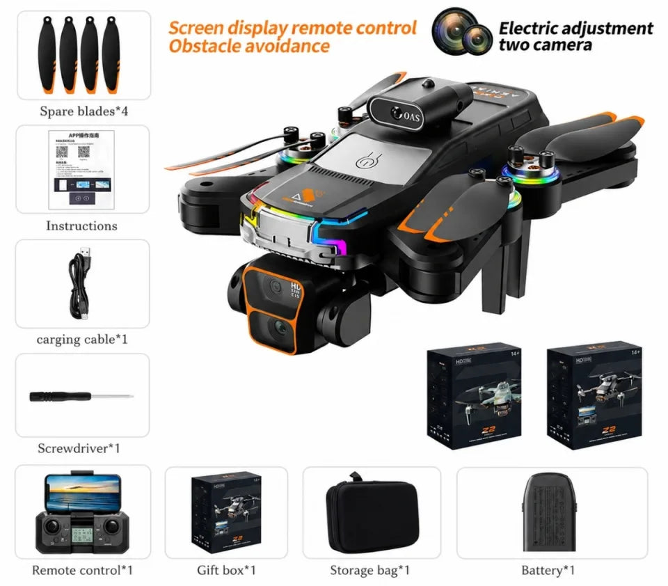 Z2 Pro Brushless HD Dual Camera Drone with Optical Flow Positioning