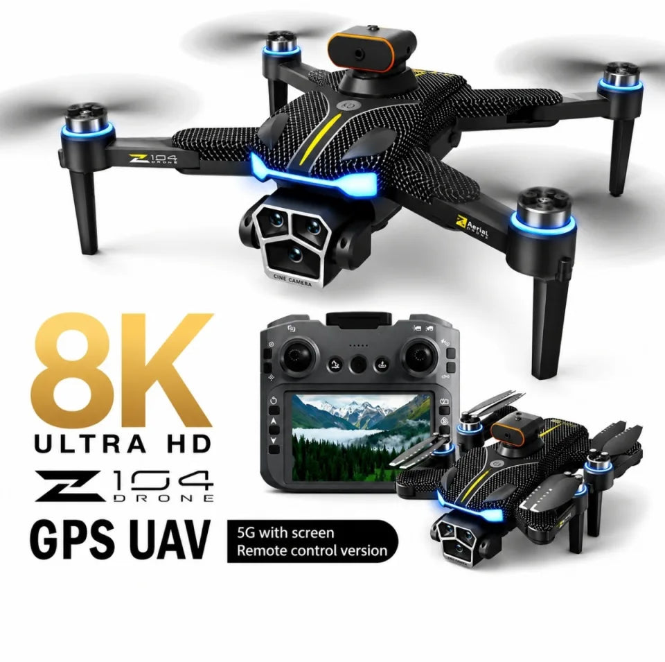 Z104 8K GPS Smart Drone with Dual Camera, Optical Flow Hover & Obstacle Avoidance