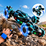 Gesture Sensor 360° RC Stunt Drift Car with LED Lights & Remote Controller