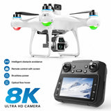 8K Smart GPS Drone with Optical Flow Hover, Dual Camera & Screen Remote Controller